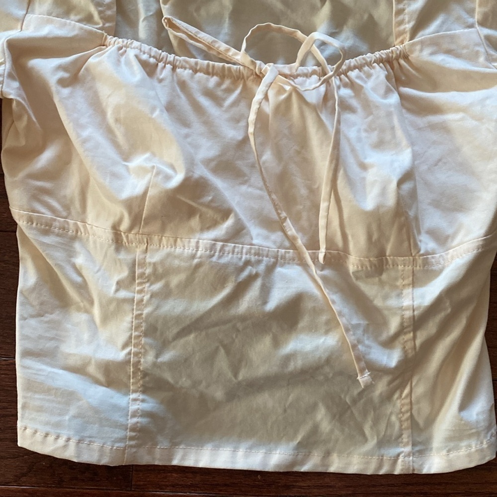 Wild fable Cream Long Sleeve Blouse - Picture 4 of 7